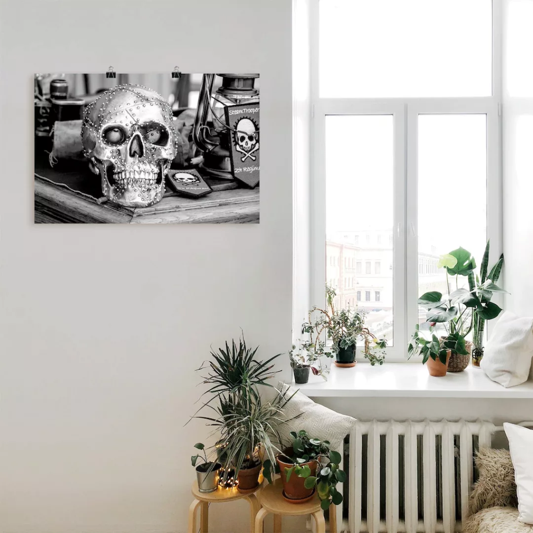 Artland Wandbild »Totenkopf«, klassische Fantasie, (1 St.), als Leinwandbil günstig online kaufen