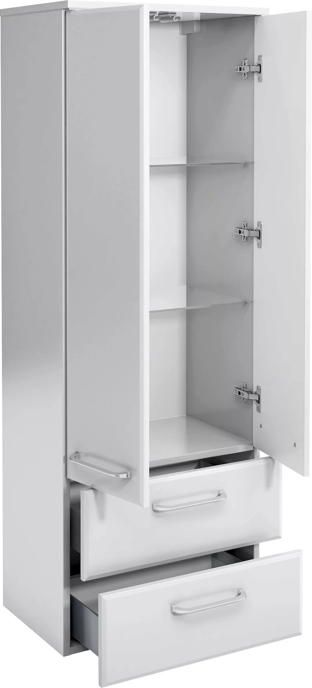 Saphir Midischrank "Quickset Badschrank 50 cm breit, 2 Türen, 2 Schubladen, günstig online kaufen