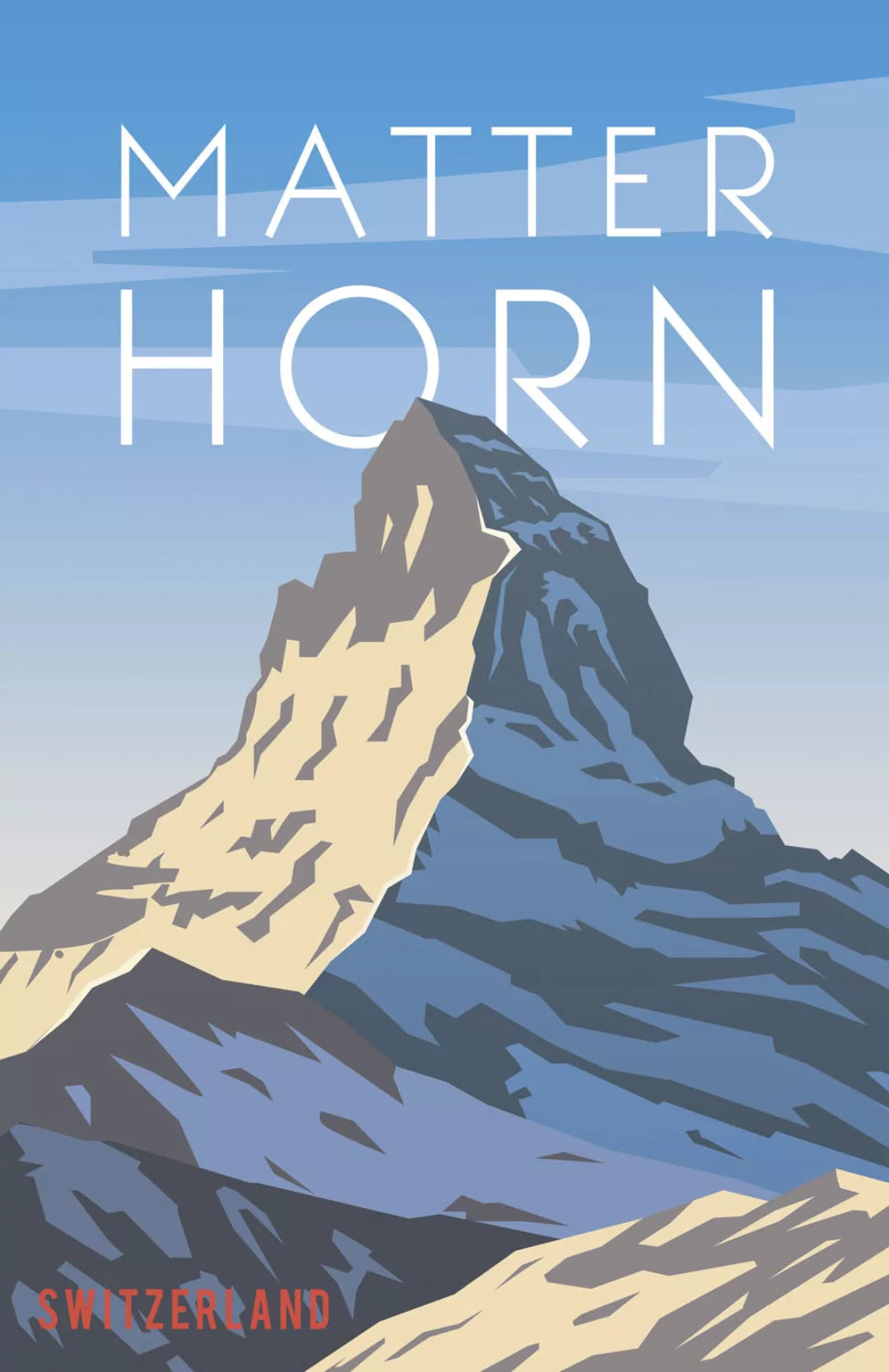 queence Metallbild "Matterhorn III", (1 St.), Stahlschilder günstig online kaufen