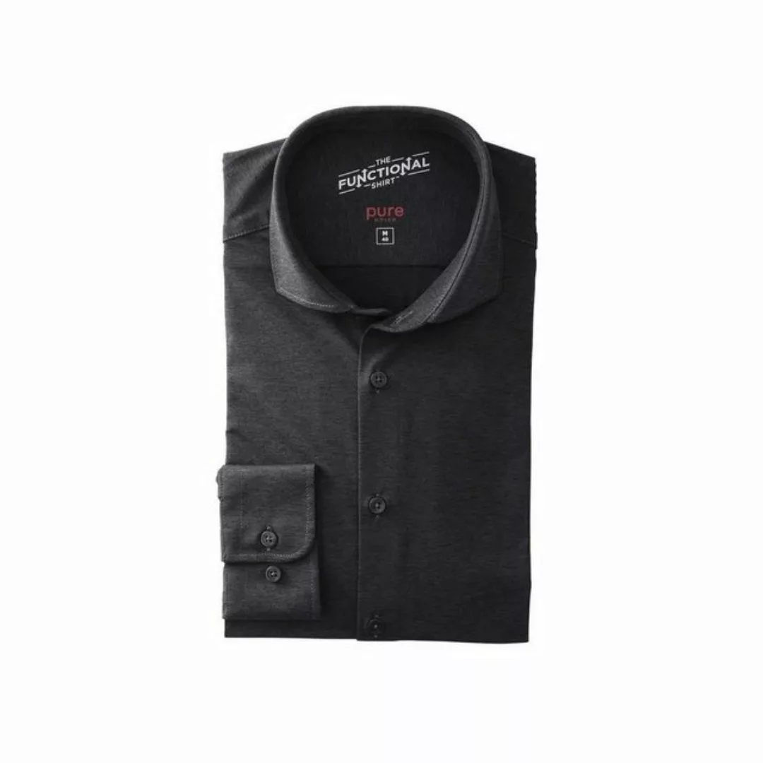 Hatico Langarmhemd grau regular fit (1-tlg) günstig online kaufen