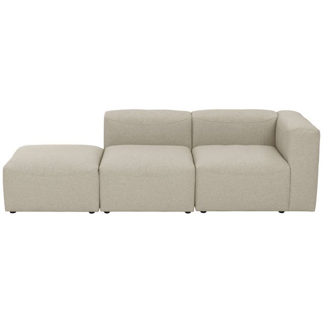 58 aufm Kessel Sofa 2-Sitzer + Hocker Kaleigh Bezug Flachgewebe Kunststoff günstig online kaufen