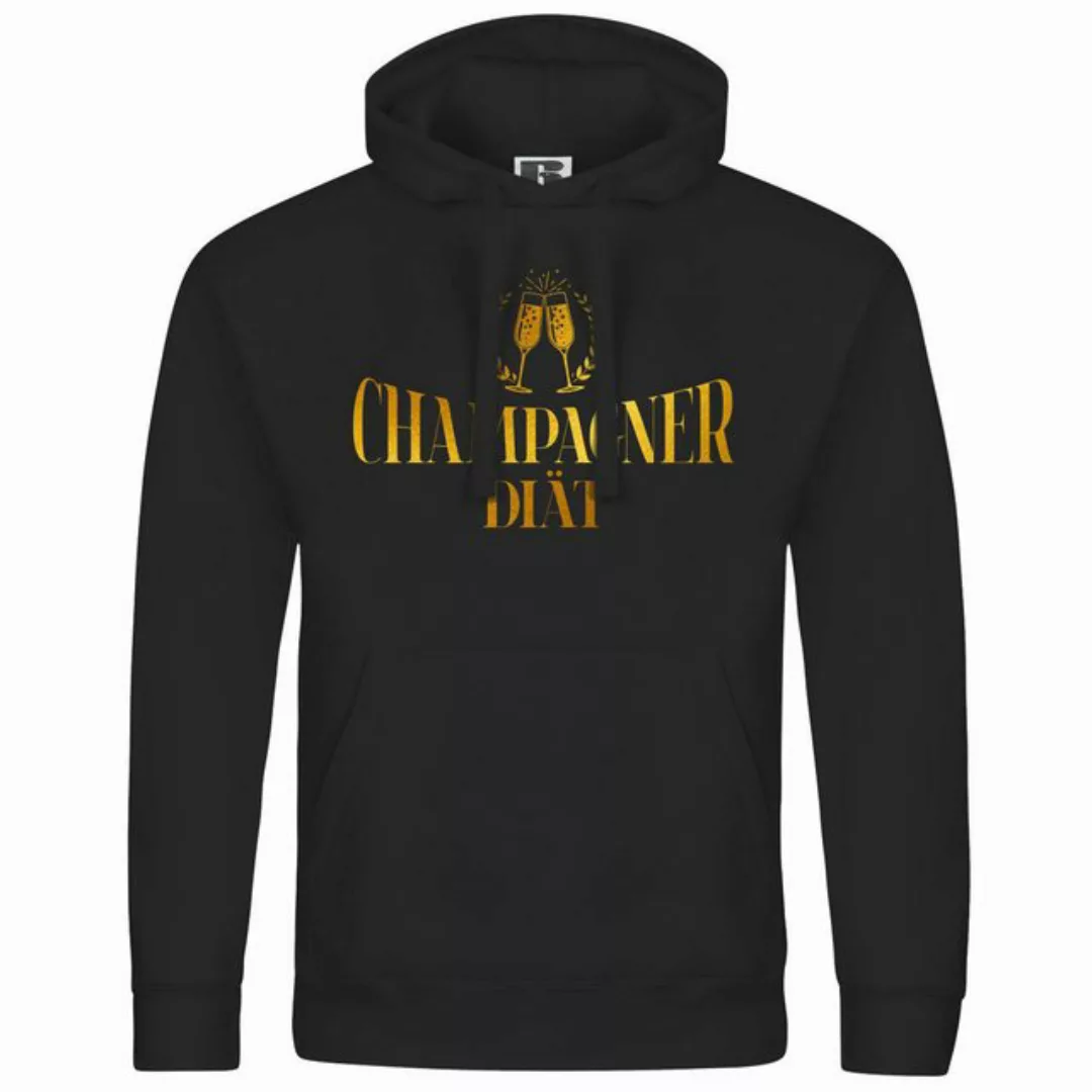 deinshirt Kapuzenpullover Herren Kapuzenpullover Champagner Diät Mit Print günstig online kaufen