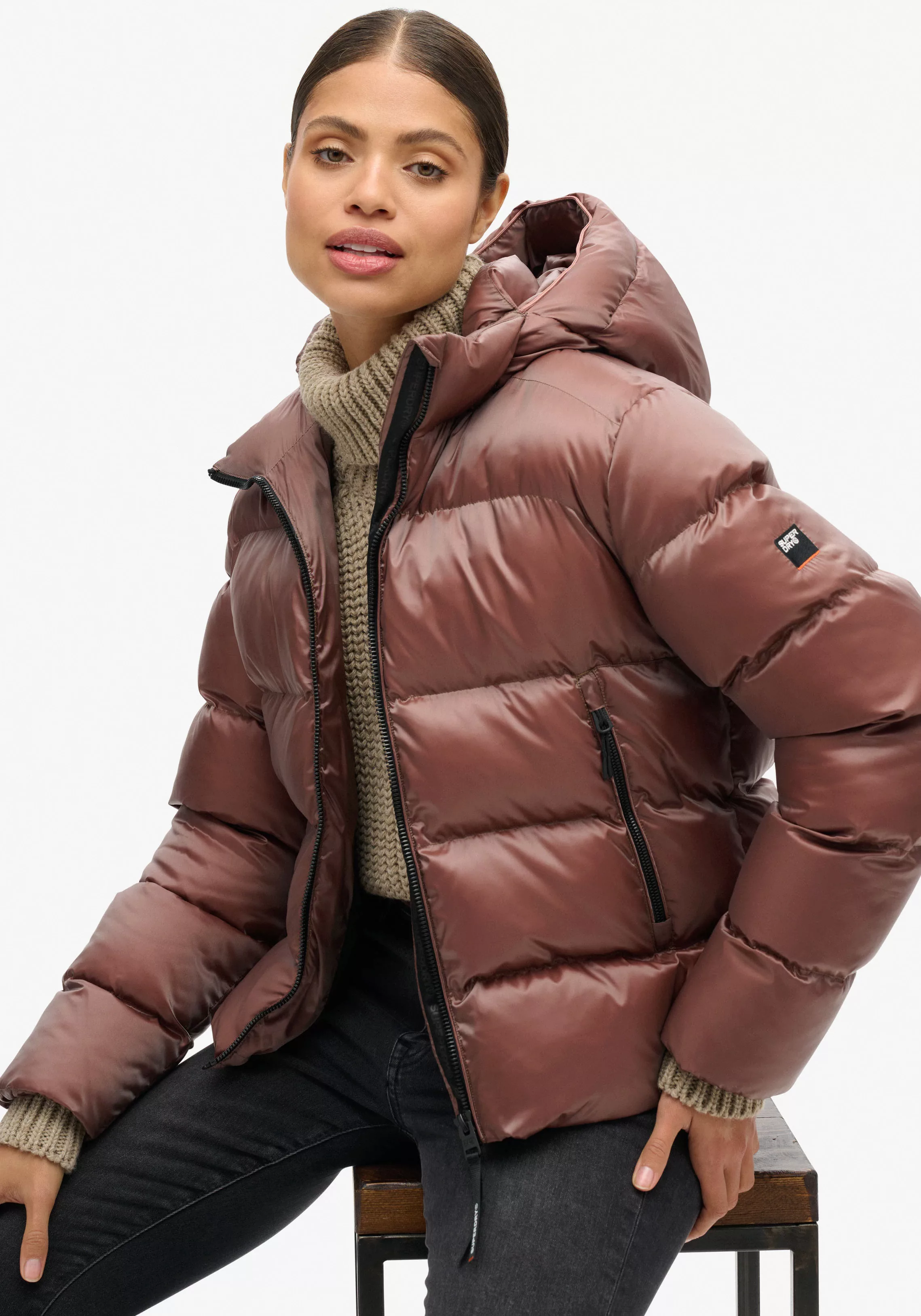 Superdry Steppjacke HOODED LUXE SPORTS PUFFER günstig online kaufen