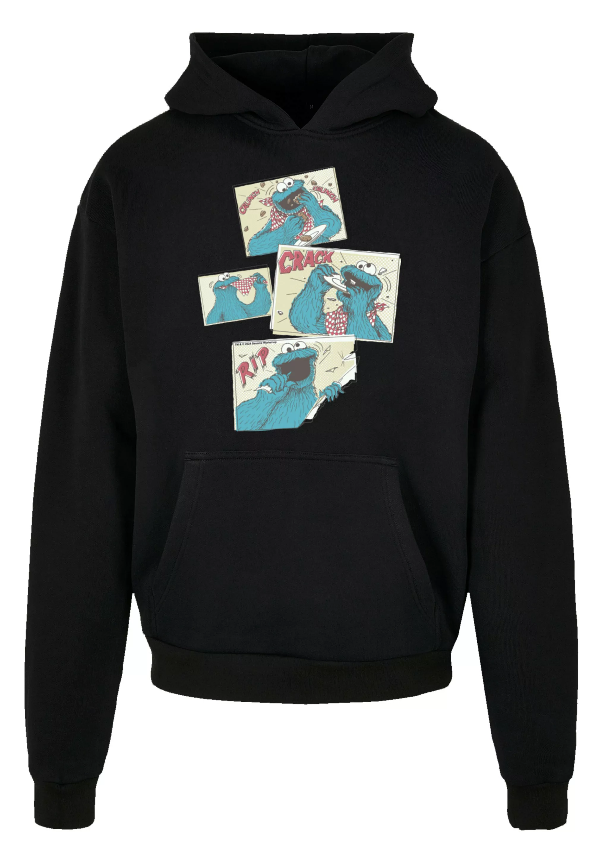 F4NT4STIC Kapuzenpullover "Sesamstraße Cookie Monster Crunch", Premium Qual günstig online kaufen