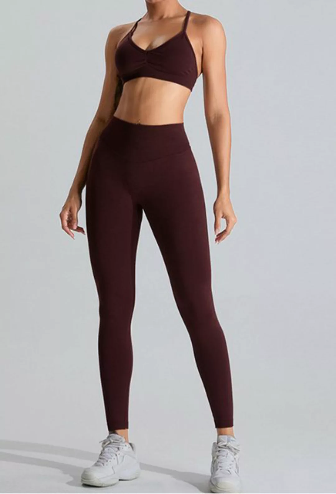 SEGUEN Leggings Schlanke Yogahose für Damen mit V-Taille und Bauchformung ( günstig online kaufen