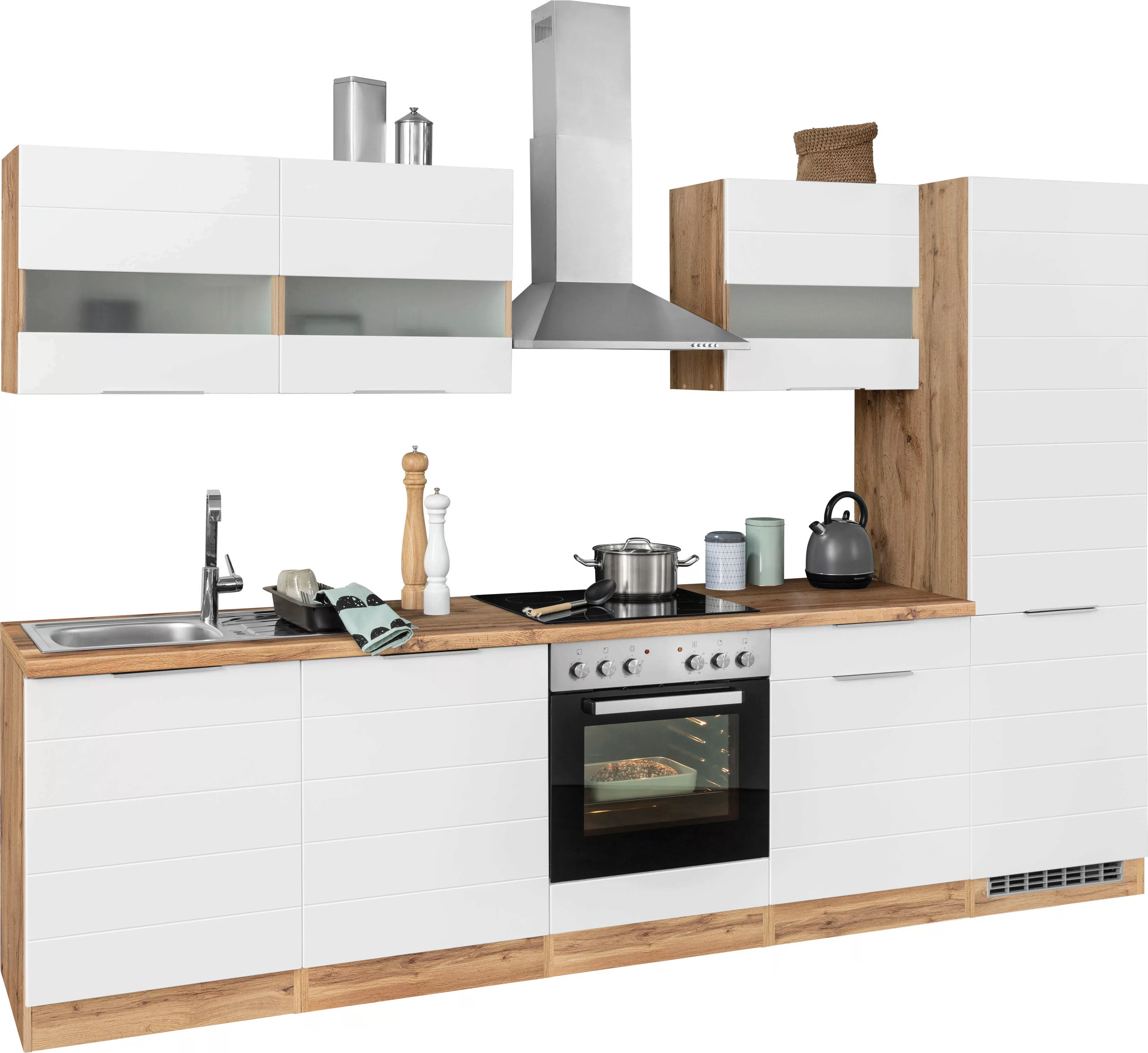 KOCHSTATION Küchenzeile "KS-Luhe", 300 cm breit, wahlweise mit oder ohne E- günstig online kaufen