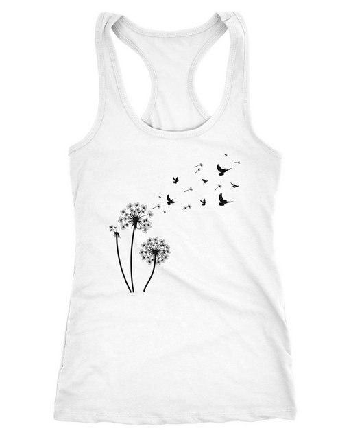 Neverless Tanktop Damen Tank-Top Pusteblume Vögel Dandelion Birds Racerback günstig online kaufen