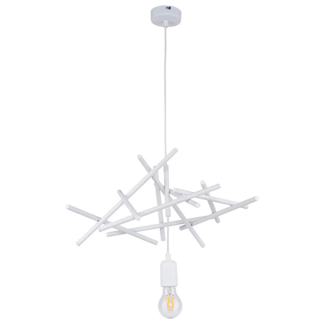 SPOT Light Pendelleuchte SP-9222102  Glenn weiß Metall B/H/L: ca. 36x81x48 günstig online kaufen