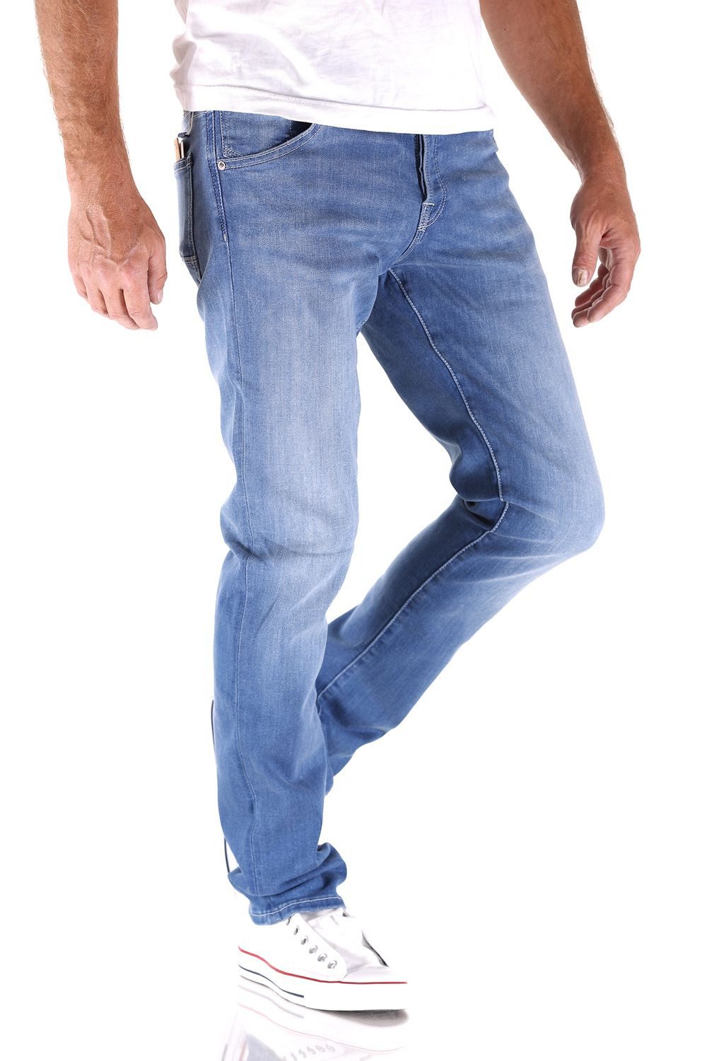 Jack & Jones Slim-fit-Jeans "JJIGLENN – Jeans mit Stretch, niedriger Leibhö günstig online kaufen