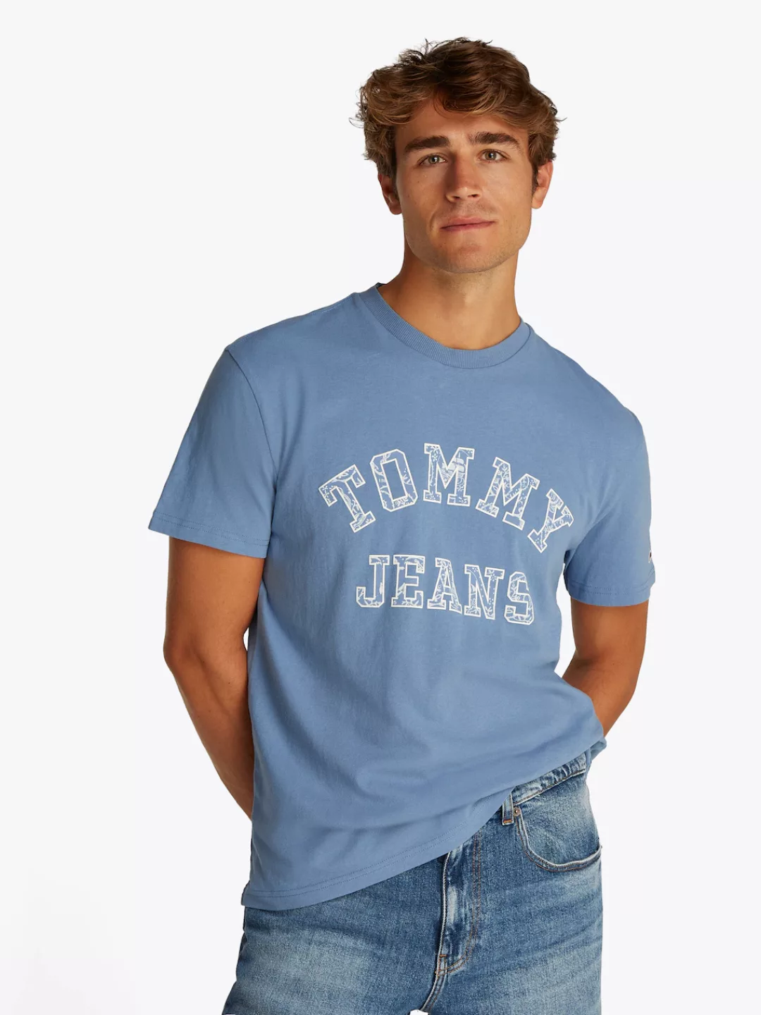 Tommy Jeans T-Shirt "TJM REG PAISLEY COLLEGE TEE EXT" günstig online kaufen