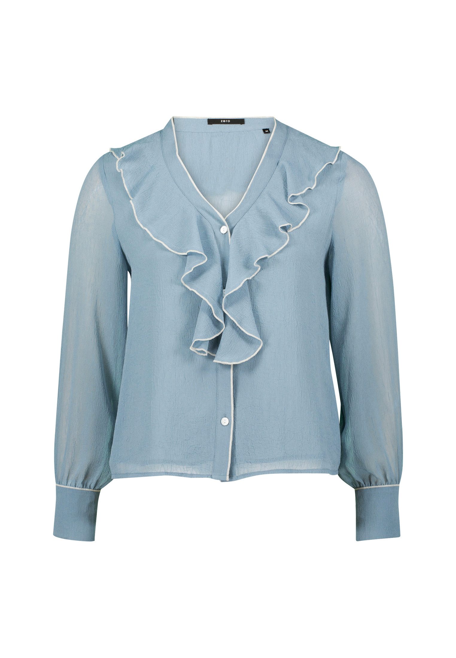 Zero Chiffonbluse zero Chiffonbluse mit Volants günstig online kaufen