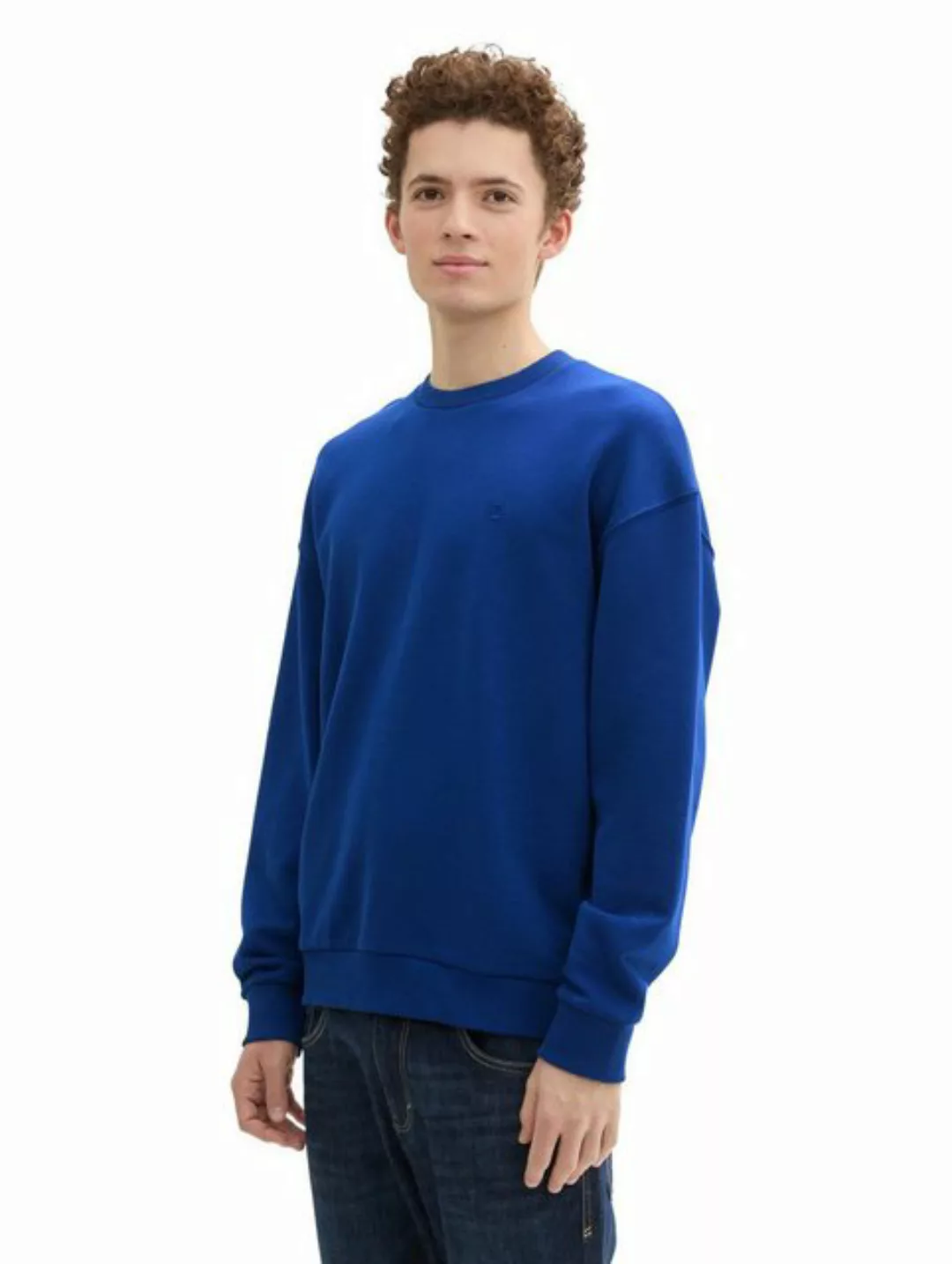 TOM TAILOR Denim Sweatshirt relaxed circularity crew neck, space cadet blue günstig online kaufen