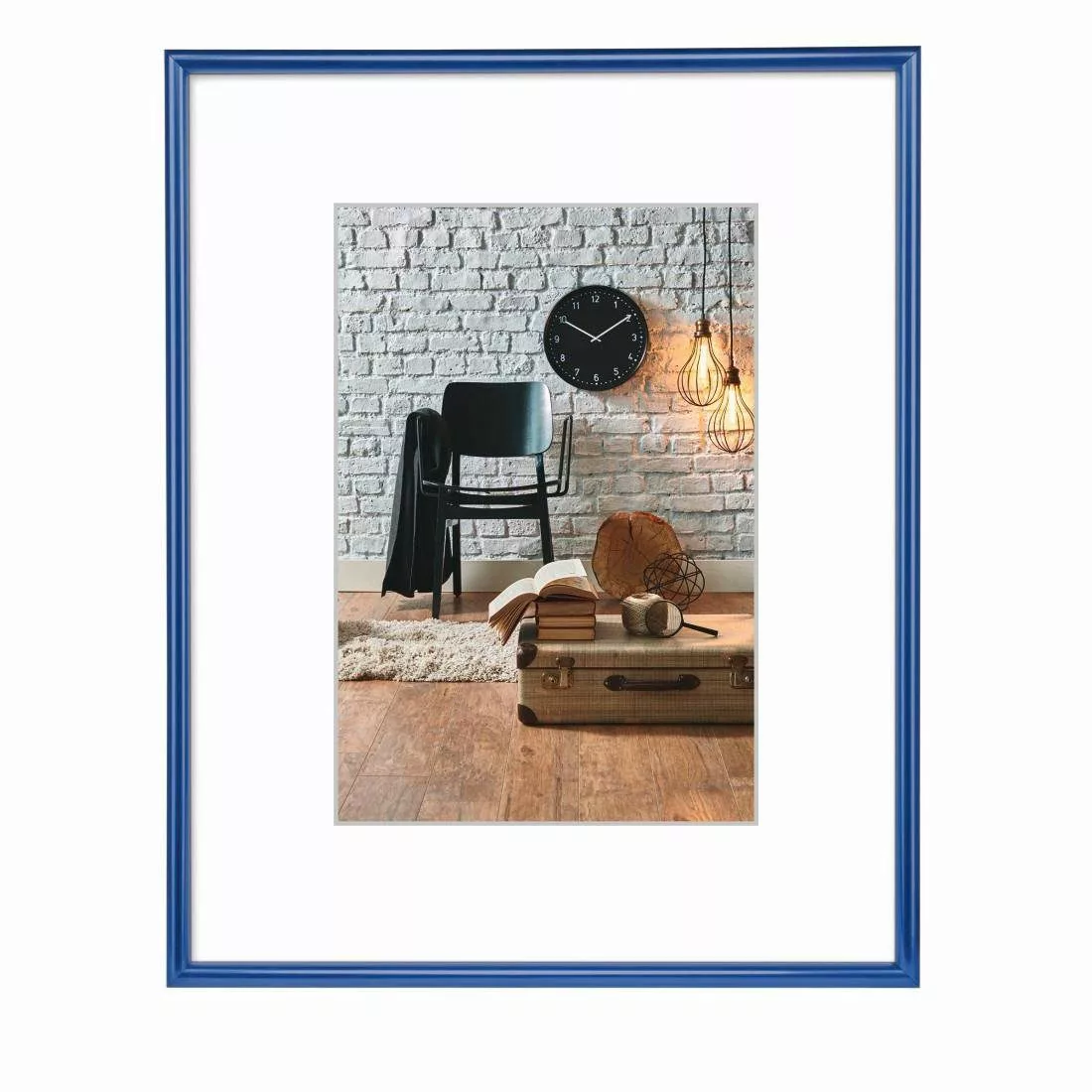 Hama Bilderrahmen Kunststoffrahmen Sevilla, Blau, Polystyrol, günstig online kaufen