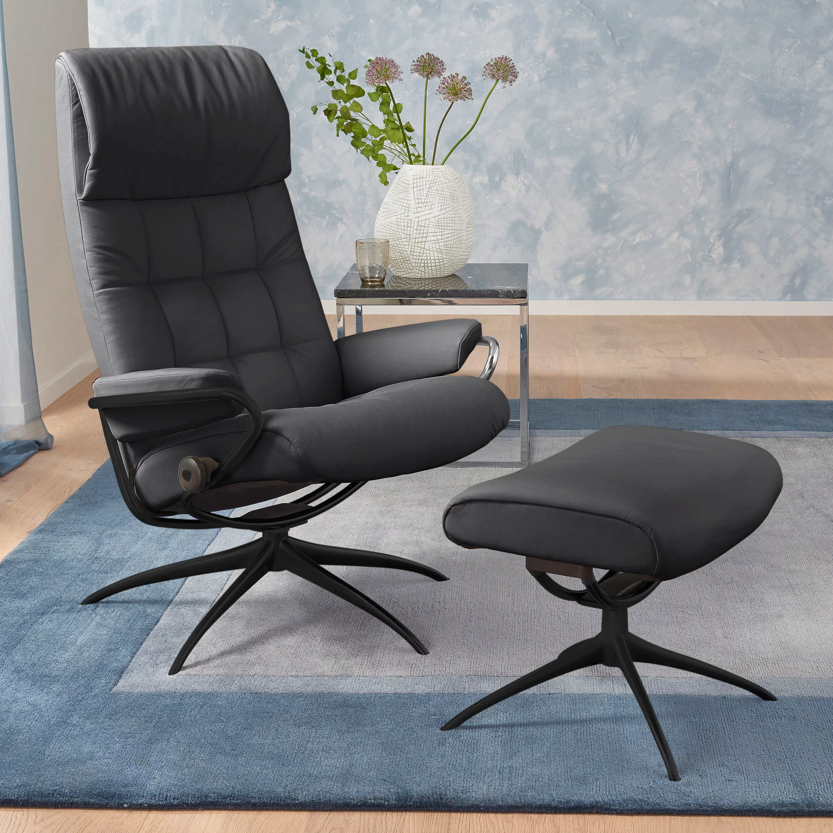 Stressless® Relaxsessel »London«, (Set, Relaxsessel mit Hocker) günstig online kaufen