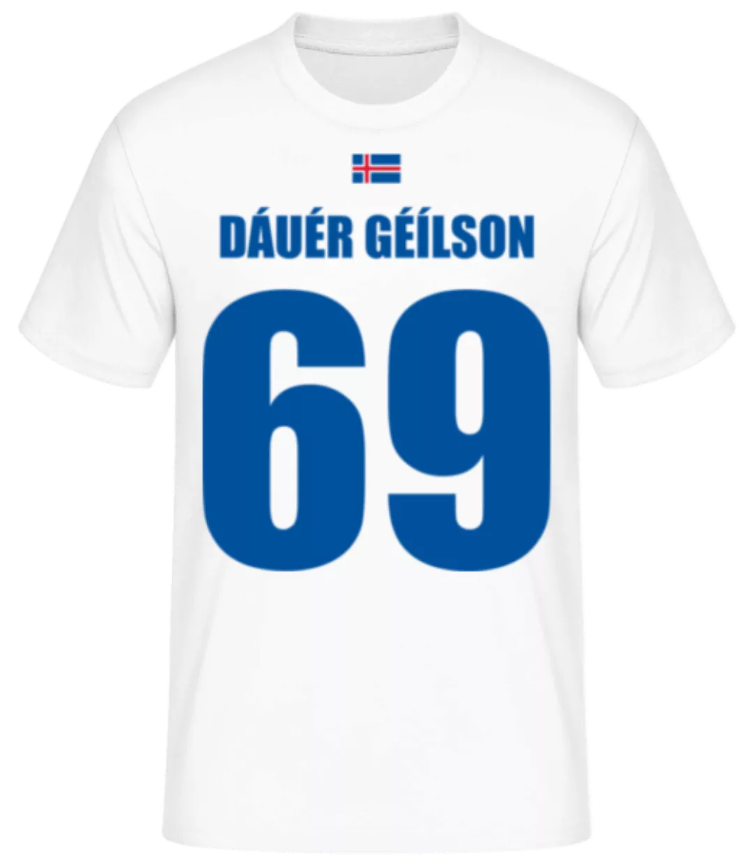 Island Fußball Trikot Dáuér Géílson · Männer Basic T-Shirt günstig online kaufen