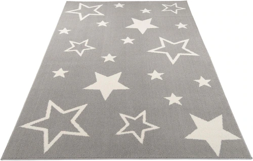 OCI DIE TEPPICHMARKE Teppich »Kiddy Star«, rechteckig, 11 mm Höhe, Sterne, günstig online kaufen