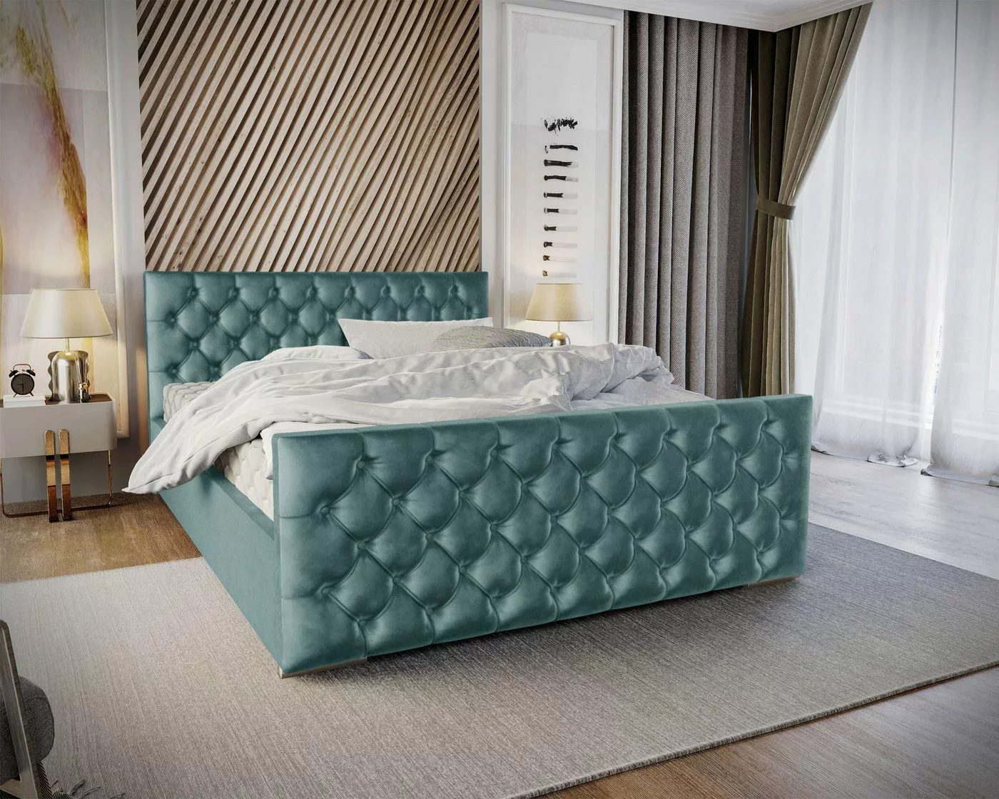 Stylefy Polsterbett Calypso (Schlafzimmerbett, Bett), 140/160/180 x 200 cm, günstig online kaufen