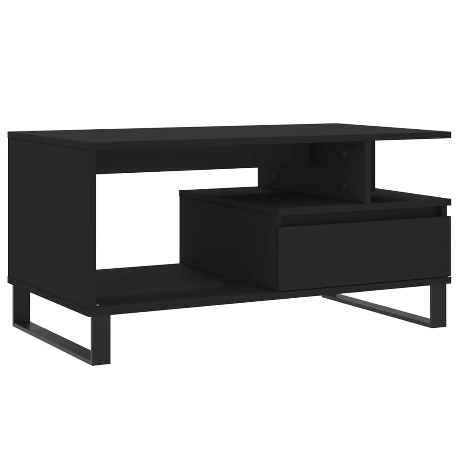 vidaXL Couchtisch Schwarz 90x49x45 cm Holzwerkstoff Modell 3 günstig online kaufen