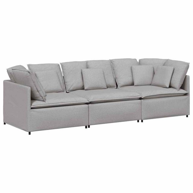 vidaXL Sofa Modulares Sofa mit Kissen Stoff Wolkengrau günstig online kaufen