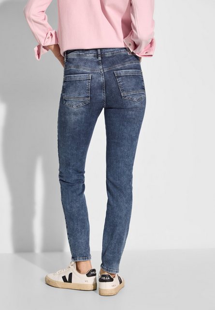 Cecil Slim-fit-Jeans, in dunkelblauer Waschung günstig online kaufen