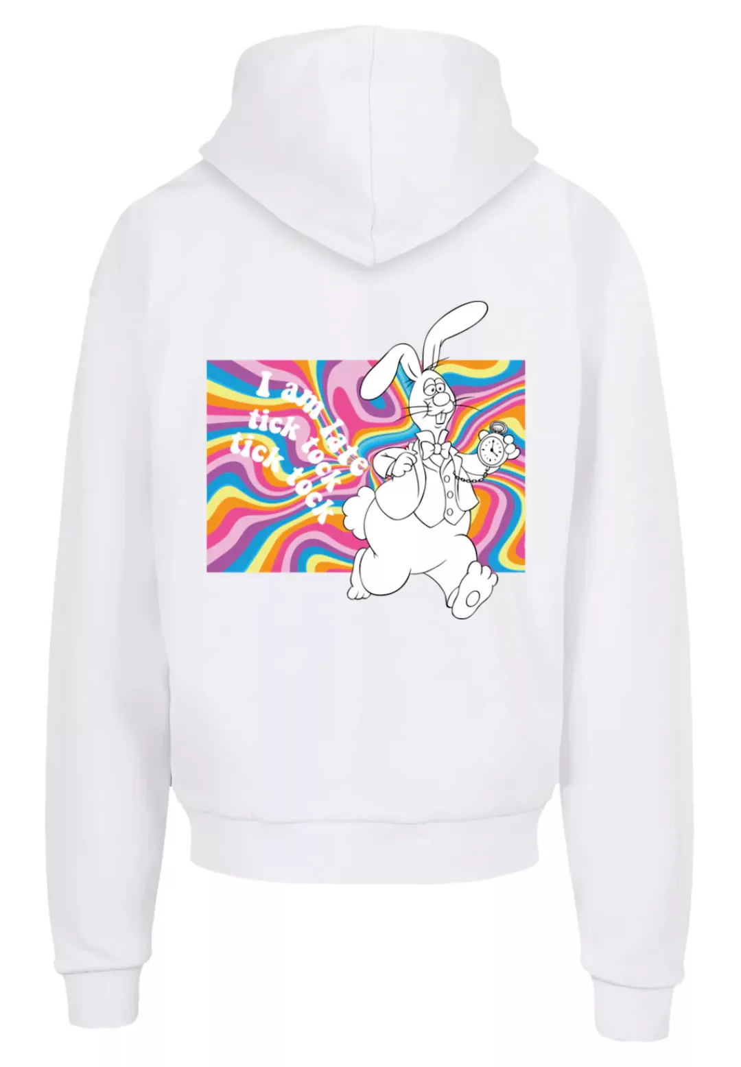 F4NT4STIC Kapuzenpullover "Alice im Wunderland Uhr Hase", Premium Qualität, günstig online kaufen