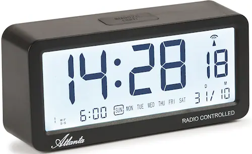 Atlanta Funkwecker Barcelona Quarzwecker, Schlafzimmer, Datum, günstig online kaufen