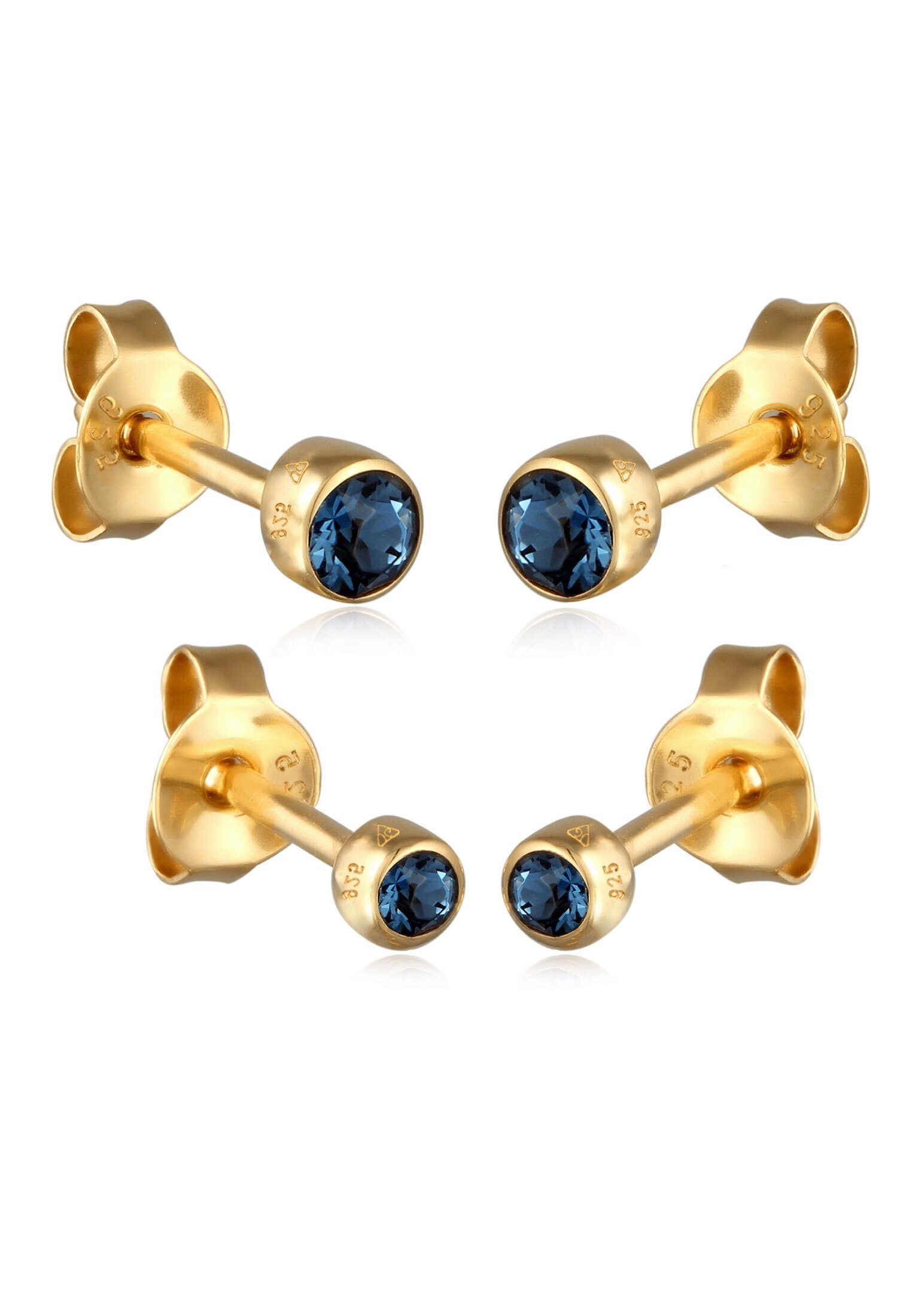 Elli Ohrring-Set Ohrstecker Set Weiß 925 günstig online kaufen