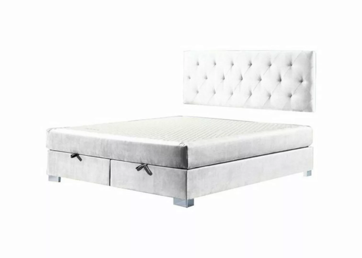 Xlmoebel Bett Luxus Boxspring Bett Doppel Schlafzimmer Möbel Stoff (Bett), günstig online kaufen