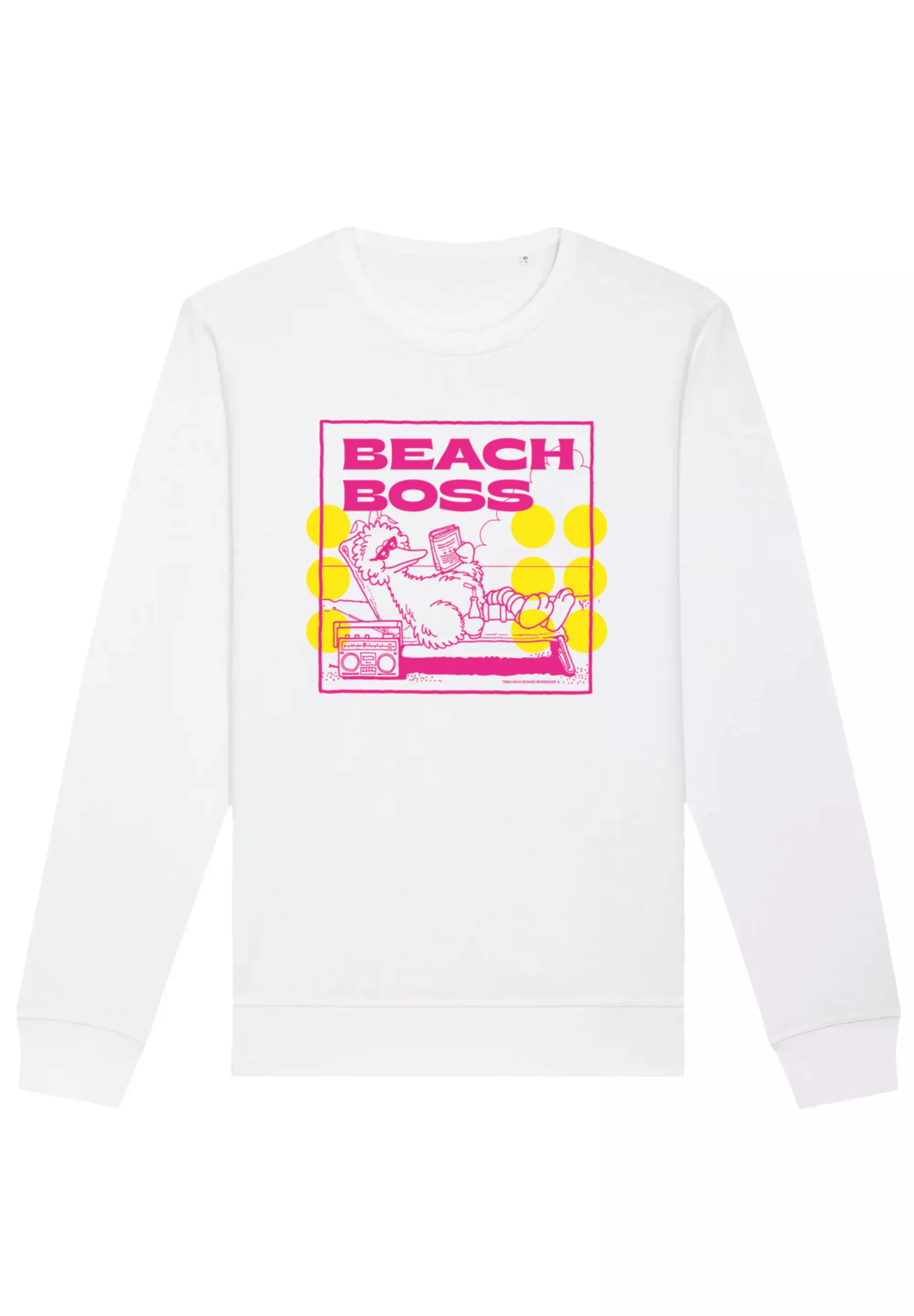 F4NT4STIC Sweatshirt "Sesamstraße Bibo Beach Boss", Premium Qualität,Nostal günstig online kaufen