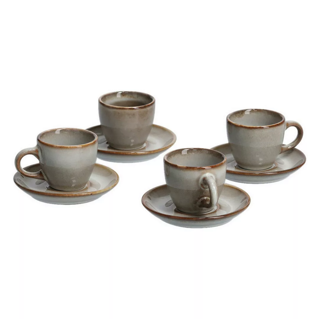 Zeller Espresso-Set taupe Keramik günstig online kaufen