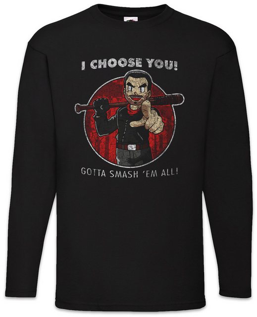 Urban Backwoods Langarmshirt Negan Choose You Langarm T-Shirt Walking Zombi günstig online kaufen