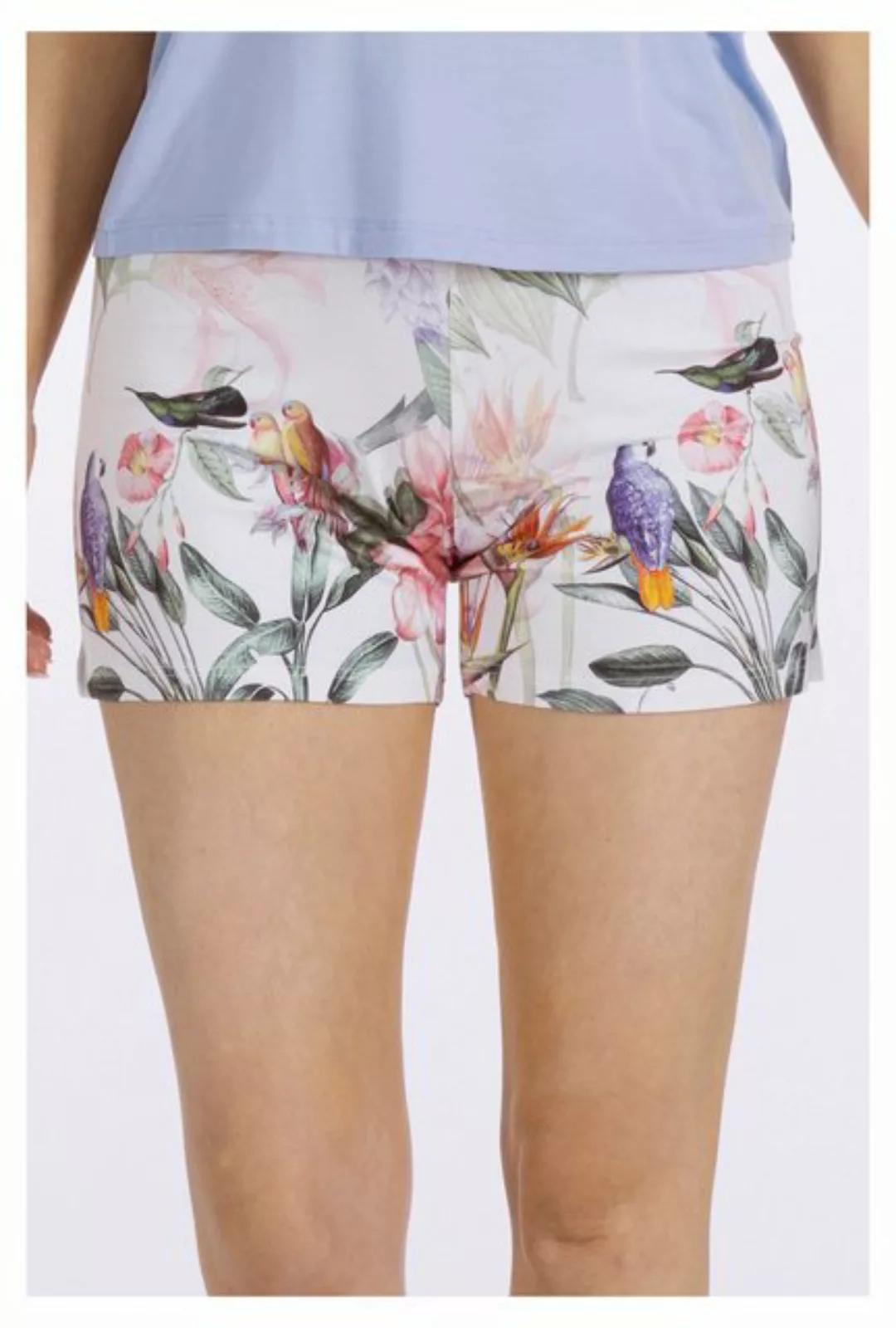 Nina Von C. Pyjamashorts Damen Shorty (1-tlg) Sommerliches Florales Design günstig online kaufen