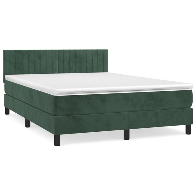 vidaXL Boxspringbett Bett Boxspringbett mit Matratze Samt (140 x 200 cm, Gr günstig online kaufen