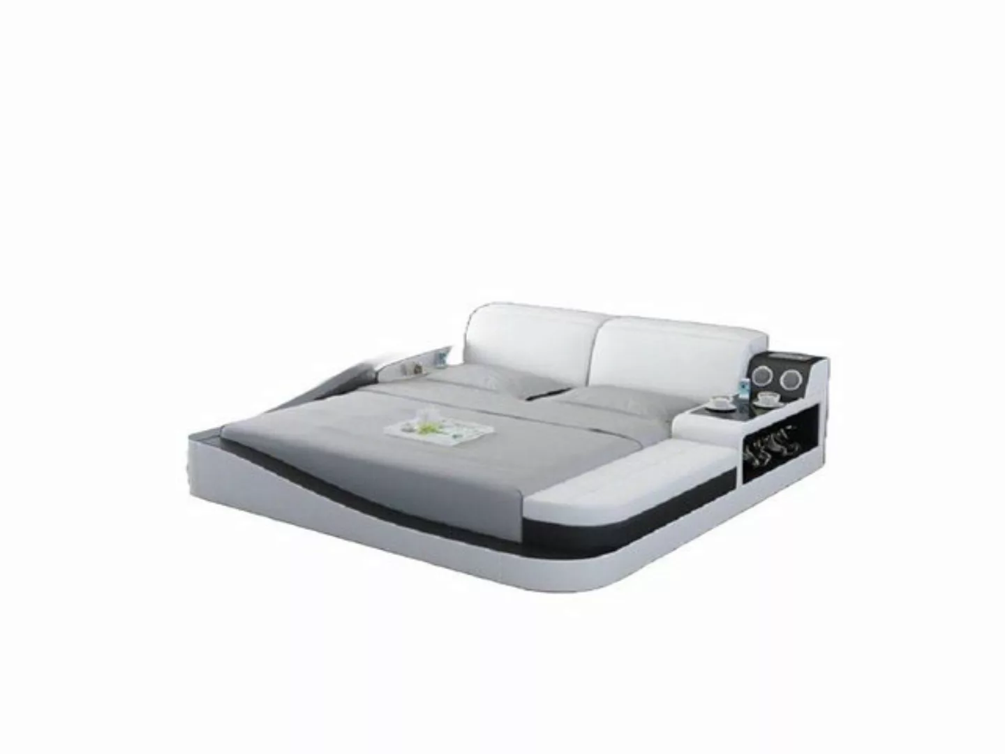 JVmoebel Bett Luxus Schlafzimmer Bett Polster Design Leder Doppel Betten Te günstig online kaufen