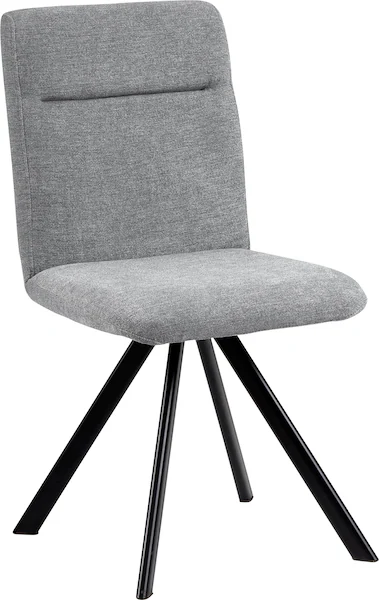 massivline&more 4-Fußstuhl »Martina 200«, Polyester, Gestell aus Metall sch günstig online kaufen