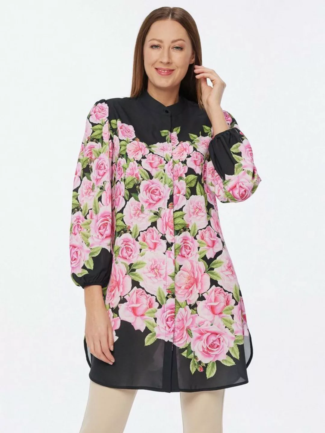 Sarah Kern Longbluse mit Blumenprint günstig online kaufen