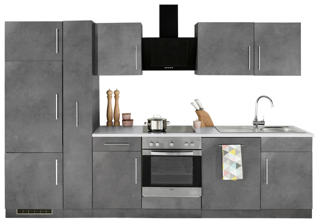 wiho Küchen Küchenzeile "Cali", ohne E-Geräte, Breite 310 cm günstig online kaufen