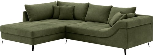 Mr. Couch Ecksofa "Portofino L-Form", 4 Bezugsqualitäten, 13,5 cm hohe Meta günstig online kaufen