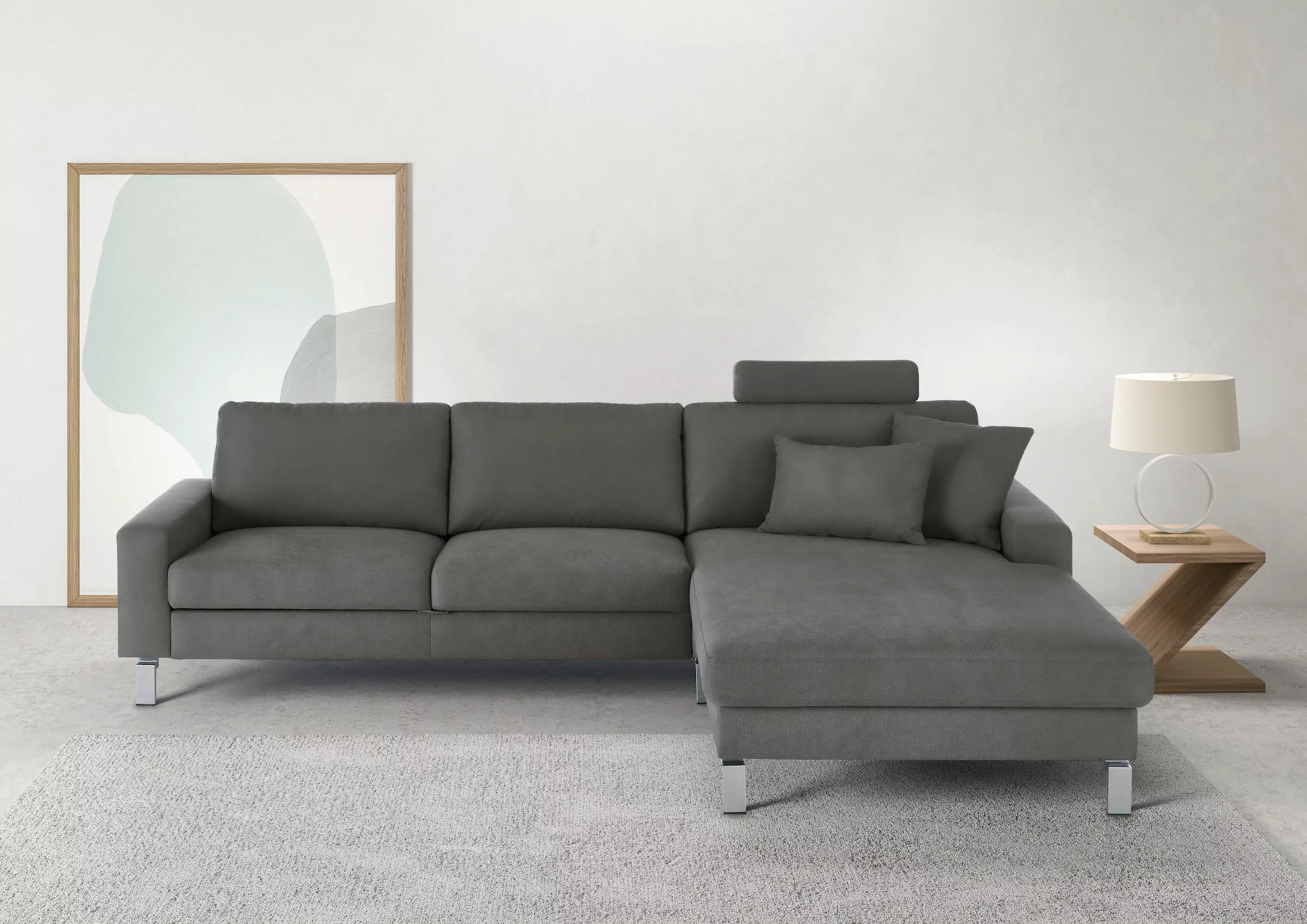3C Candy Ecksofa "Lecce, wahlweise PUR-Schaumstoff oder Tonnentaschenfederk günstig online kaufen