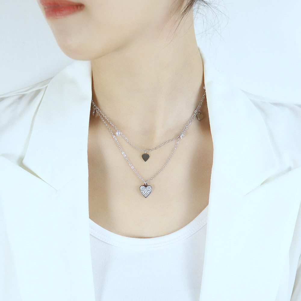 COLLEZIONE ALESSANDRO Kette mit Anhänger "Hearts", aus 925 Sterling Silber günstig online kaufen