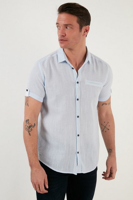 Buratti Langarmhemd Buratti 100% Cotton Short Sleeve Shirt CF21S111766 (1-t günstig online kaufen