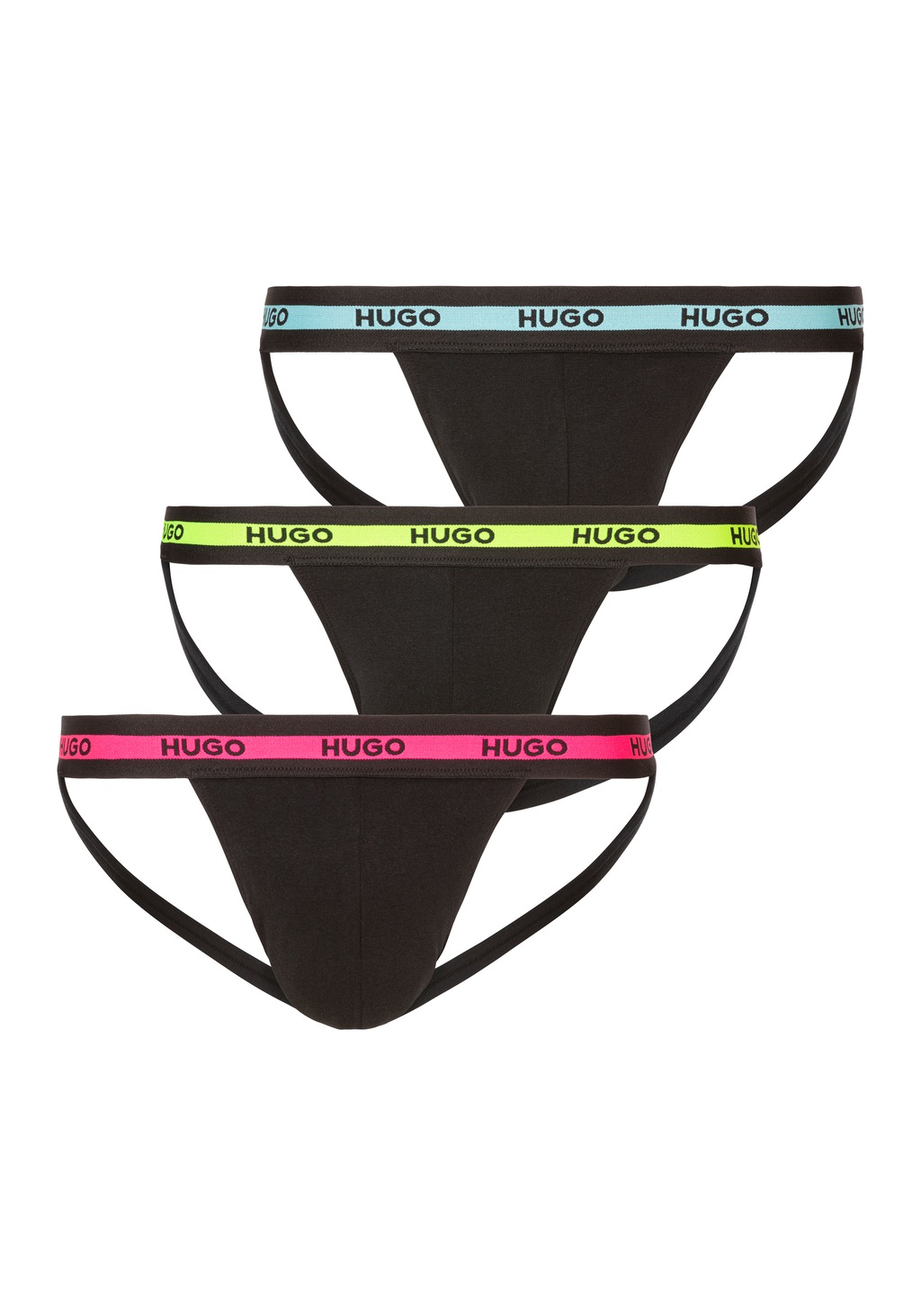 HUGO Underwear String "JOCKSTR TRIPL PLANET", (3 St.), mit Cut-Outs günstig online kaufen