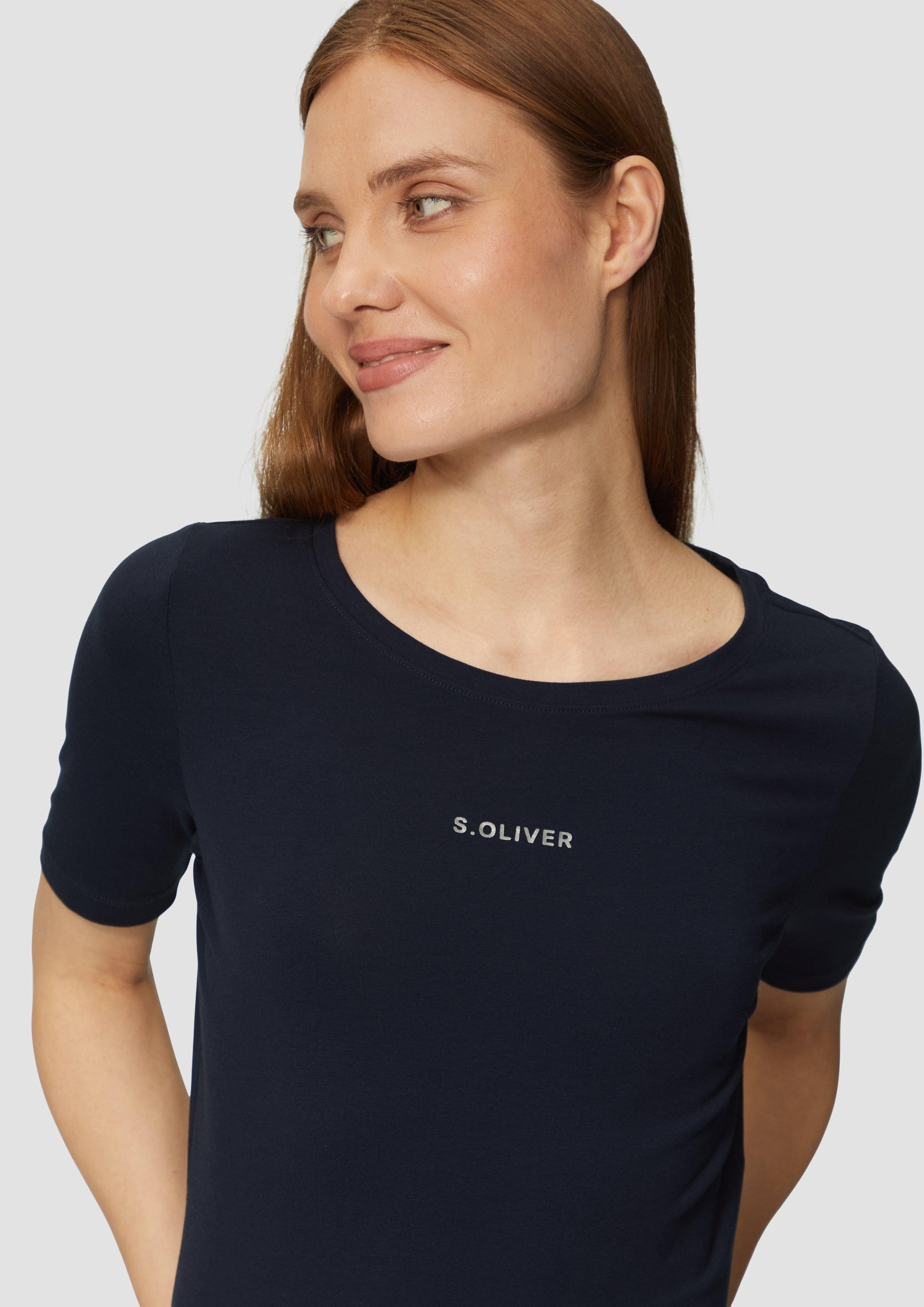 s.Oliver T-Shirt mit Logoschriftzug günstig online kaufen