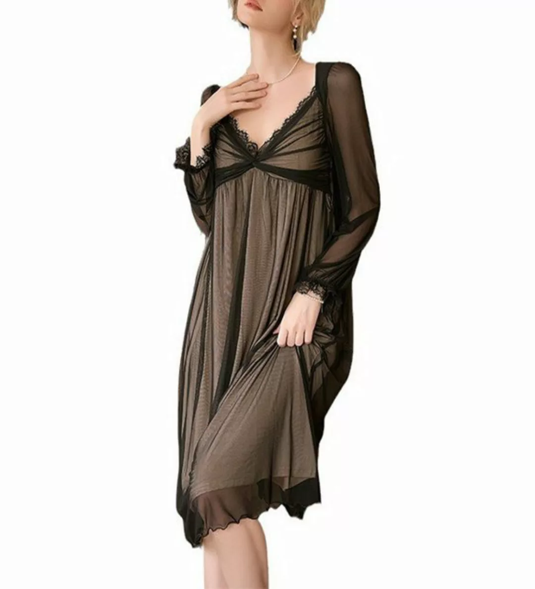 Elowen Strandkleid Negligee Nachtwäsche Seide Erotische Spitze Dessous Dame günstig online kaufen