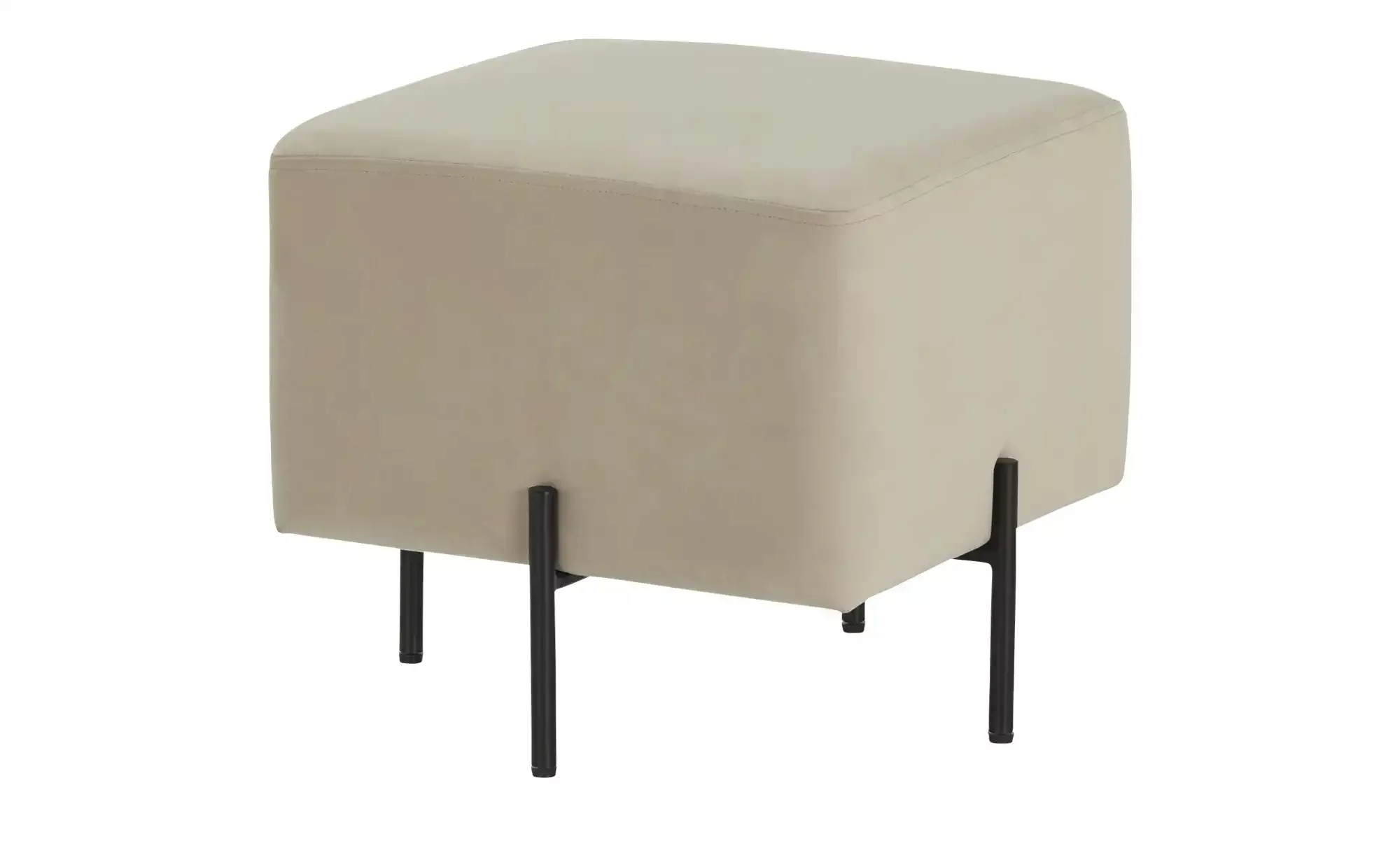 Polsterhocker  Dali ¦ beige ¦ Maße (cm): B: 43 H: 40 T: 43.0 Polstermöbel > günstig online kaufen