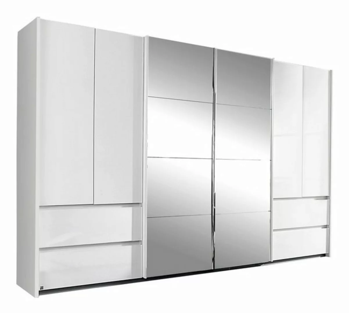 Dreh-Schwebetürenschrank  Fulda - weiß - 315 cm - 211 cm - 62 cm - Sconto günstig online kaufen