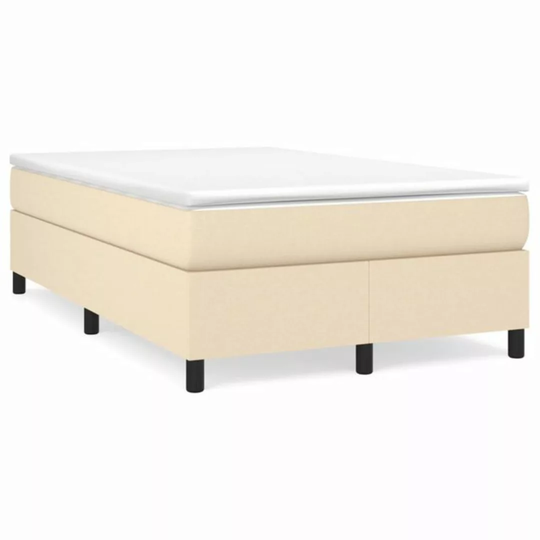 Vidaxl Boxspringbett Creme 120x200 Cm Stoff günstig online kaufen