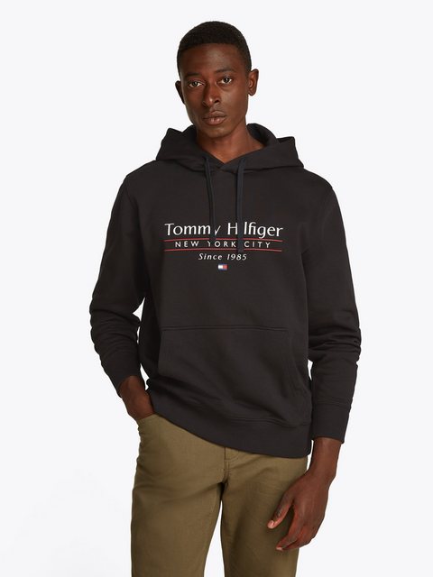 Tommy Hilfiger Hoodie "HILFIGER CENTER STACK HOODY", mit großem mehrfarbige günstig online kaufen