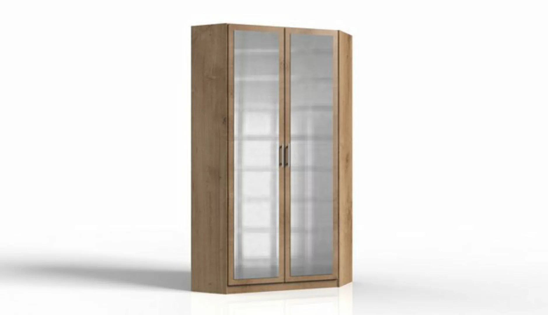 Wimex Eckschrank in Plankeneiche-Nachbildung mit 2 Türen und 8 Einlegeböden günstig online kaufen