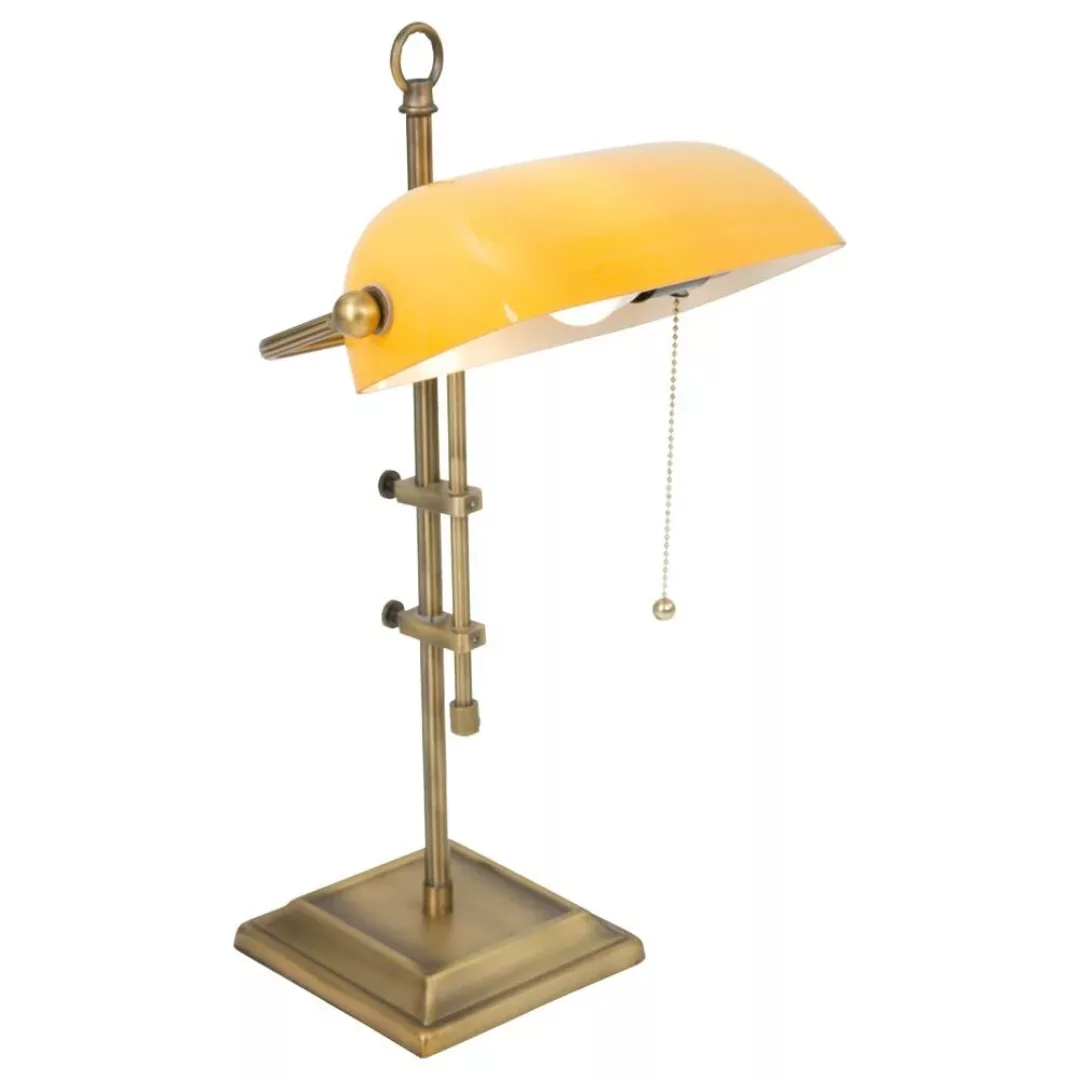 Schreibtischlampe Ancilla verstellbar bronze/gelb günstig online kaufen